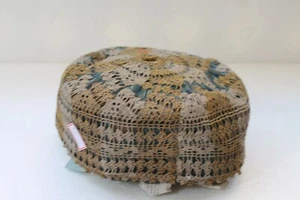 Antique Real Silver Thread Embroidery Rich Muslim Taqiyah Imamah Kufi Cap NH2999 - Picture 1 of 10