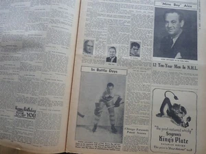 ORIGINAL NEWSPAPER HOCKEY NEWS STANLEY CUP 1950 CHATTER FILLS GOTHAM - Picture 1 of 4