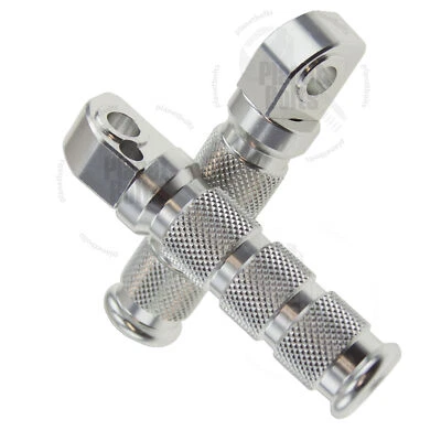 Juego de estribos deportivos traseros plateados para Yamaha YZF R3 R6 R1 FZR reposapiés reposapiés Foto 1 de 2