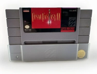 Final Fantasy II SNES 1991 Authentic Cartridge + Cover Super Nintendo FF 2 - Image 1 of 4