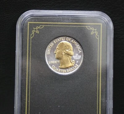 2012 P New Mexico ~ Chaco Culture Gold Highlighted U.S. State Quarter sat113 - Image 1 of 4