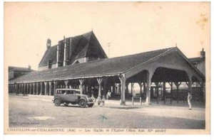 DEP  01 CHATILLON SUR CHALARONNE  LES HALLES ET EGLISE - Picture 1 of 1