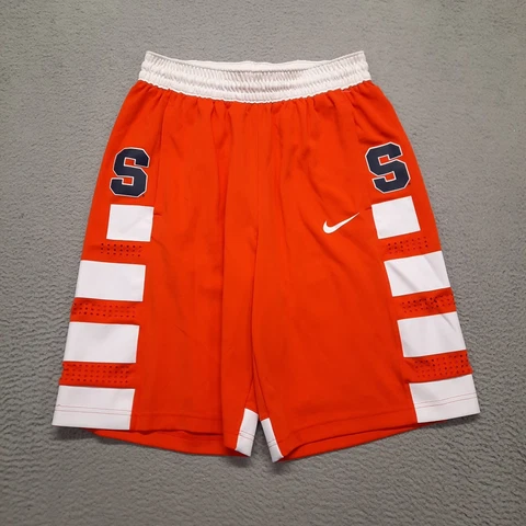 Nike Syracuse Shorts Men's Medium Orange White Authentic Game NCAA Basketball Cover