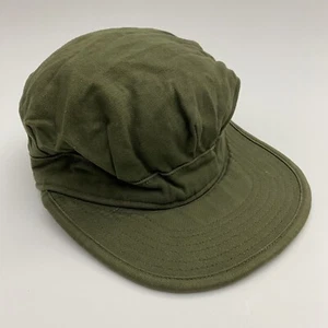 Vintage 1952 OG-107 Green Utility Cap / Size 6 3/4 WALDMAN MFG CO - Bild 1 von 8