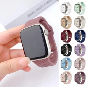 Correa de silicona para Apple Watch Leopardo serie SE 1 2 3 4 5 6 7 38/40-45/49 - Imagen 1 de 25
