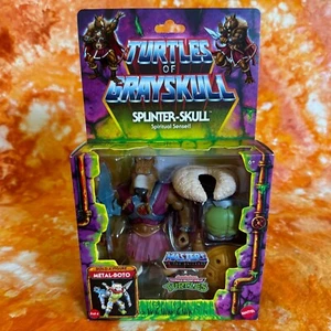 Splinter-Skull Turtles of Grayskull – Modellino MOTU x TMNT Origins NUOVO sigillato - Foto 1 di 6