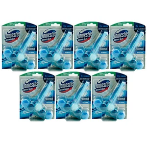 Domestos Wc Stone Active Blue Cleaner Ocean 7 X 53g - Anti Limestone - - Picture 1 of 1
