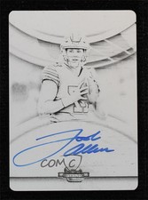 2018 Contenders Optic Printing Plate Black 1/1 Josh Allen Rookie Auto RC uk2