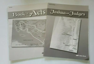 ABEKA A BEKA Book of Acts & Joshua and Judges Teacher Test Key Set - Foto 1 di 3