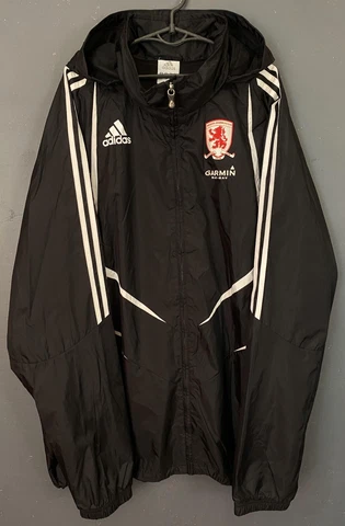 ADIDAS MEN'S FC MIDDLESBROUGH 2009/2010 JACKET RAINCOAT SOCCER FOOTBALL SIZE XL Cover