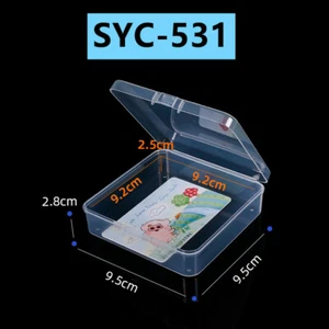 New 10pcs 2.8x9.5x9.5cm Mini Square Toolbox Container Storage Case Hinged Lid - Picture 1 of 1