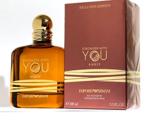 Emporio Armani Stronger With You Amber 3.4 oz 100 ml Eau De Parfum Unisex Spray - Picture 1 of 5