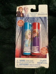 BNIB New Sealed Official Disney Frozen II Flavoured Lip Balm Set - 2 x 4g Elsa - Picture 1 of 4