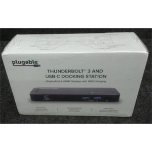 Plugable TBT3-UDC3 Thunderbolt 3 and USB C Docking Station, 96W - Afbeelding 1 van 2
