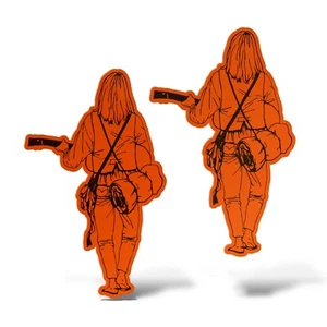 X2 Adhesivos Hobo Sticker Auto Motocicleta Camper Casco Laptop Hippie Flor Poder - Imagen 1 de 14