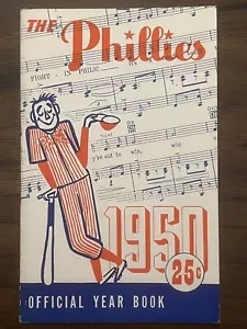 1950 PHILADELPHIA PHILLIES YEARBOOK Program WORLD SERIES WHIZ KIDS ROBIN ROBERTS - Picture 1 of 2