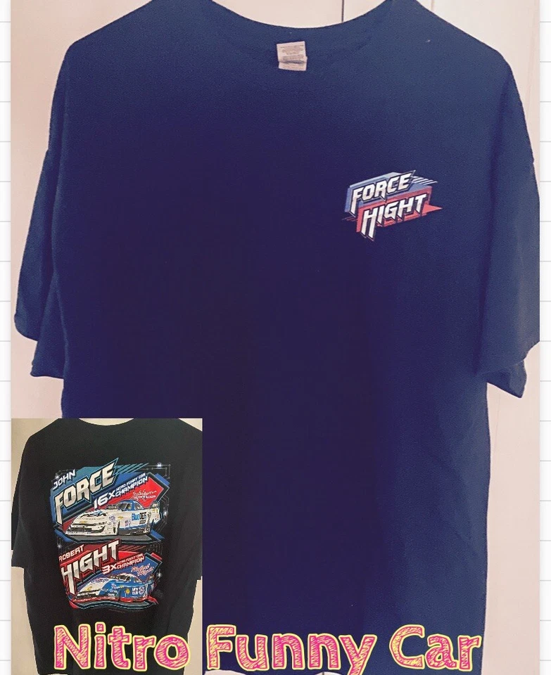 Camiseta John Force / Robert Hight Nitro Funny Car Champs Para Hombre Talla XL - NUEVA SIN ETIQUETAS Foto 1 de 4