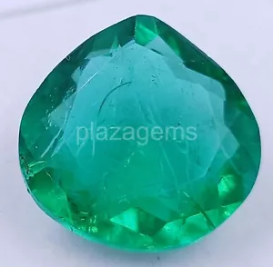 16.05 Ct Pear Shape Natural Green Emerald Certified Loose Gemstone 5JRH - Picture 1 of 6
