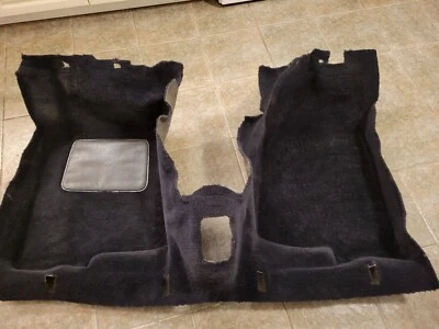 1986-1993 Volvo 240 242 244 245 Black Front/Rear Floor Sedan Carpet Set - Image 1 of 4