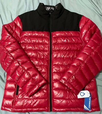 RED NAUTICA PUFFY PERFORMANCE WINTER JACKET XL BOATING BEACH SURF SKATE - Image 1 of 4