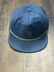 Vintage Santa Fe Made in USA strap Navy Blue hat - Picture 1 of 5