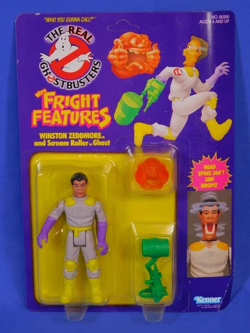 REAL GHOSTBUSTERS FRIGHT FEATURES WINSTON ZEDDMORE FIGURE 1986 MOC KENNER Cover