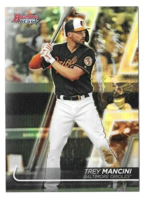 Trey Mancini 2020 Bowman's Best Refractor #58 Baltimore Orioles Topps Parallel - Image 1 of 2