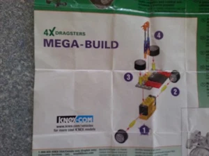 K'Nex 4X Dragsters #4 grün Auto Bauspielzeug 10334/3228 Komplettset - Bild 1 von 3