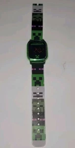 Minecraft 2021 Kinder LED Uhr Touchscreen funktioniert ohne Verriegelung Verschluss - Bild 1 von 4