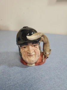 Vintage Royal Doulton Porcelain Gone Away D6538 Character Toby Jug 3.75" High - Picture 1 of 6