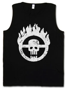 SKULL WHEEL INSIGNIA GYM TANK TOP Scrotus Mad Miller Main Force Furiosa Max - Picture 1 of 2