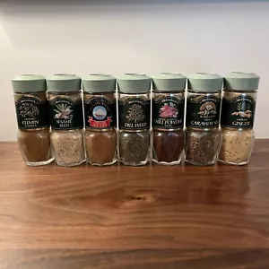 Lote De 7 Tapas De Colección McCormick Schilling Tarro De Especias Botella Verde Salvia - Imagen 1 de 4