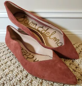 Sam Edelman | Riza Rosewood Red Suede Pointed Toe Flats Shoes 6.5 M | CUTE! ✨️💖 - Picture 1 of 9