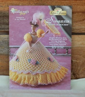 Needlecraft Crochet Ladies of Fashion Susanna of Nacogdoches Doll Gown Parasol - Image 1 of 4