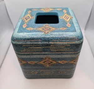 handgefertigte Keramik Taschentuch Box Deckel 6 x 5 1/2 x 5 1/2 - Bild 1 von 4