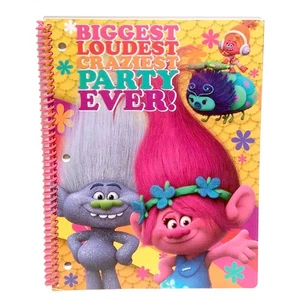 Trolls Poppy Girl Wide Ruled Composition Book School Journal Spiral Notebook NEW - Picture 1 of 3