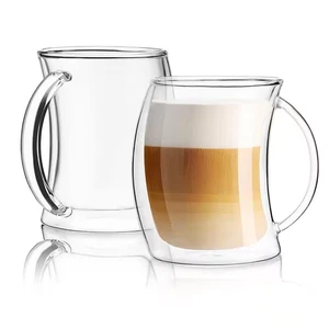 Caleo 13.5 Oz. Double Wall Insulated Latte Glasses (Set of 2) - Picture 1 of 12