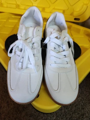 Zapatillas informales para hombre sin límites talla 9,5 blancas con rayas negras Foto 1 de 4