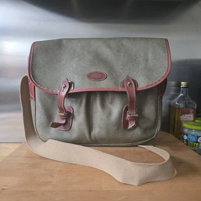 Bolso de Hombro Mulberry Vintage Cuero Grano Escocés con Borde Foto 1 de 4