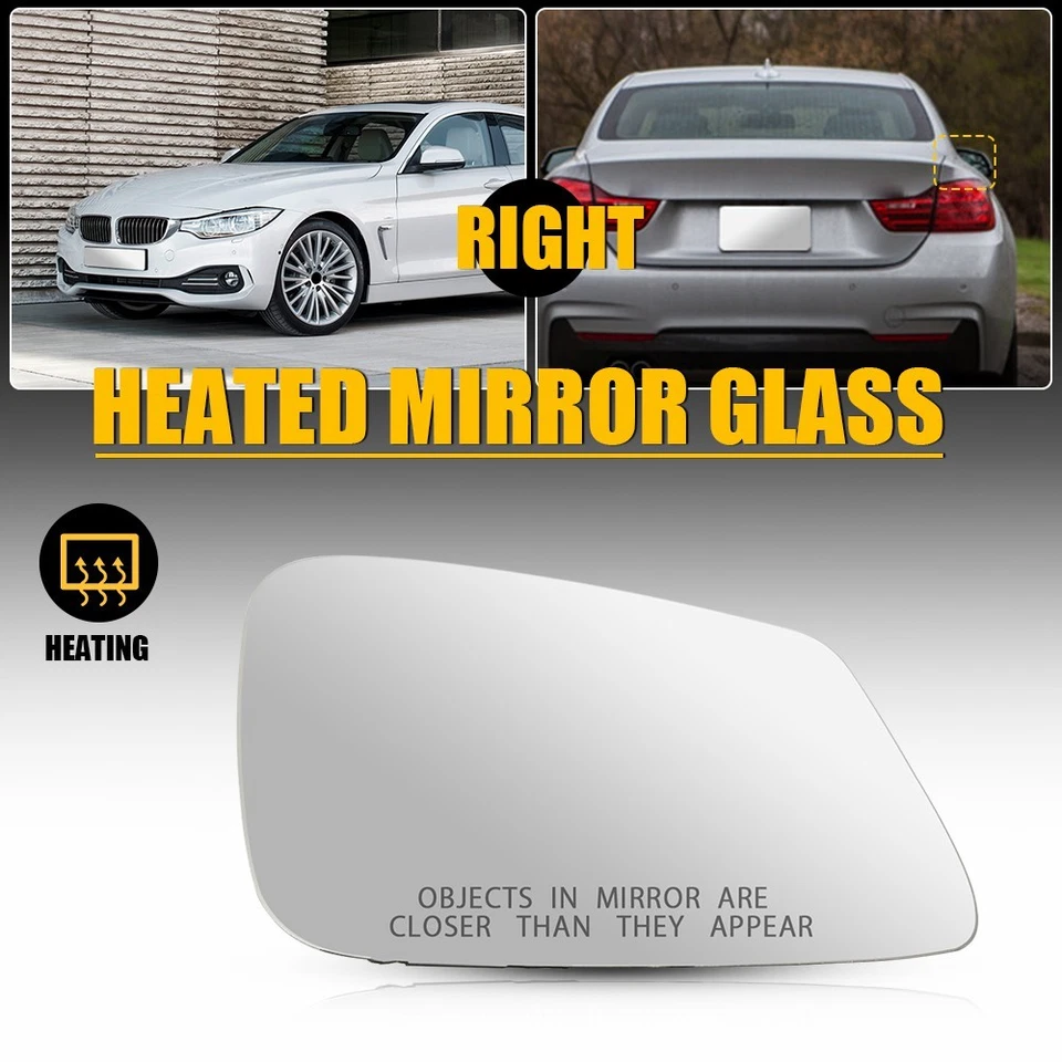 Espejo de vidrio térmico pasajero derecho para BMW 320i 328d 328i 428i 440i BM1324114 EOA Foto 1 de 4