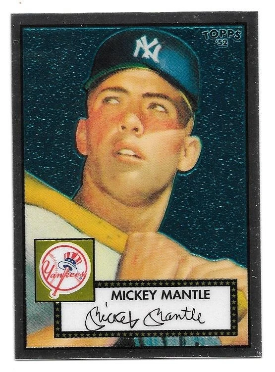 MICKEY MANTLE SERIAL /1952 2006 TOPPS CHROME '52 TCRC7 NEW YORK YANKEES HOF MVP - Image 1 of 1