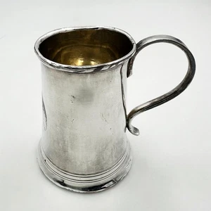18TH CENTURY CHRISTENING MUG OLD SHEFFIELD PLATE GEORGE III - Picture 1 of 7