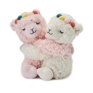 Microwavable Heatable Hot Cold Heat Pack Soft Toys Warm Hugs Pair Llamas 9" - Picture 1 of 1