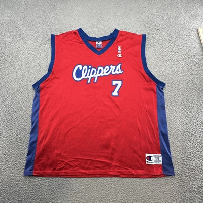 Champion Lamar Odom LA Clippers Los Angeles #7 NBA Vintage 90s Size 52 Red - Image 1 of 4