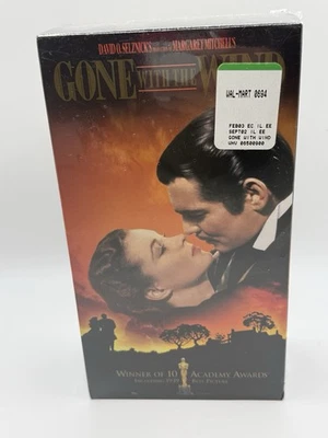 GONE WITH THE WIND New VHS 2 Tapes 1939 Epic Civil War Romance Blockbuster CC - Image 1 of 4
