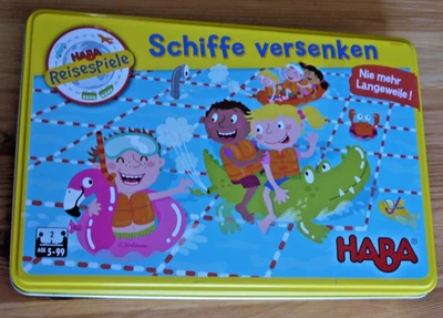 HABA Reisespiel Schiffe versenken in Metalldose – Magnetspiel für unterwegs  - Bild 1 von 3