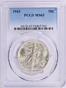 1943 Liberty Walking Half Dollar PCGS MS-65 - Mint State 65 - Picture 1 of 4