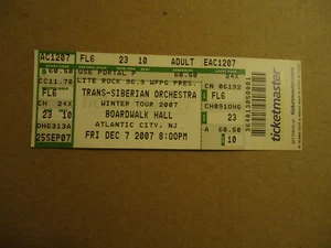 Biglietto concerto Orchestra Transiberiana Boardwalk Hall 12 7 2007 ATLANTIC CITY NJ - Foto 1 di 2