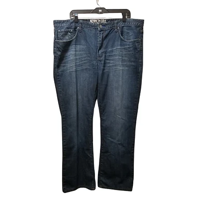 Kenneth Cole Reaction Jeans Men’s 38x30  Blue Bootleg Denim - Image 1 of 4