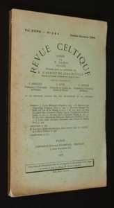 Revue celtique (Vol. XXVII - n°3 et 4, juillet-octobre 1906) - Picture 1 of 1